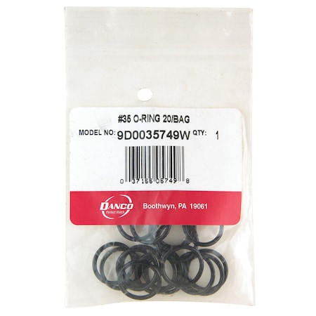Danco Danco 11/16 in. D X 9/16 in. D No 35 Rubber O-Ring 20 pk 35749W
